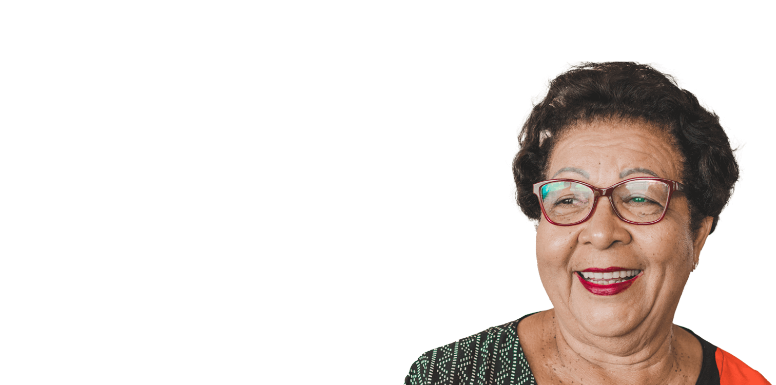 senior woman smiling