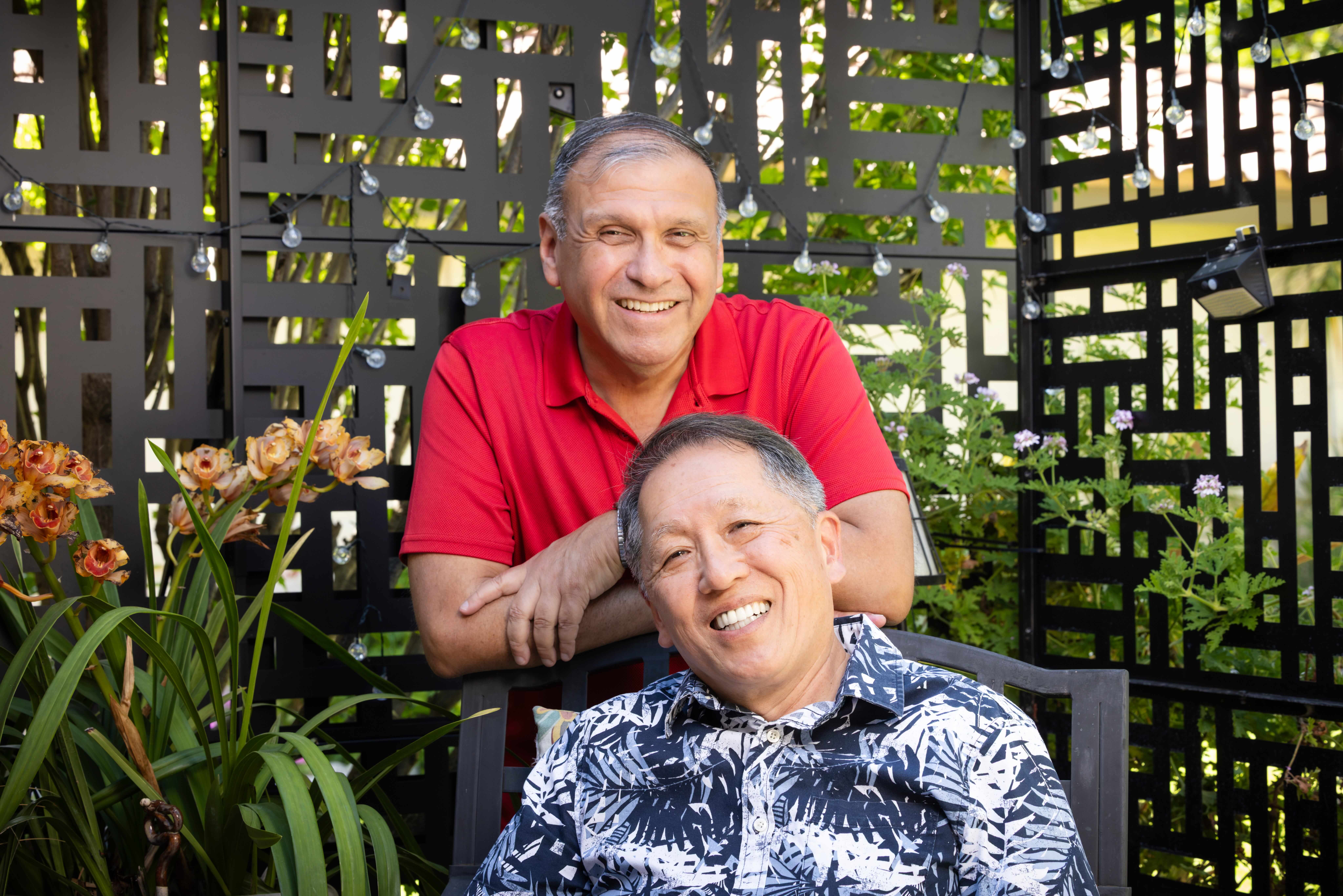 Two men smiling for a photo