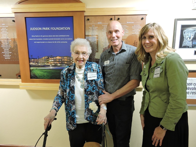 Three attendees at the Judson Park Foundation event.