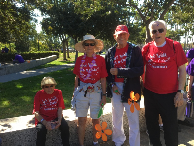 Residents at the Alzheimer's Walk