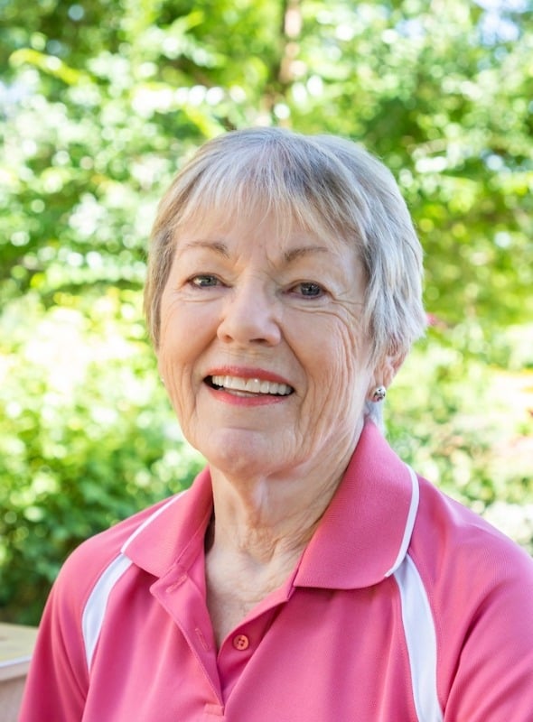 Lady with pink shirt