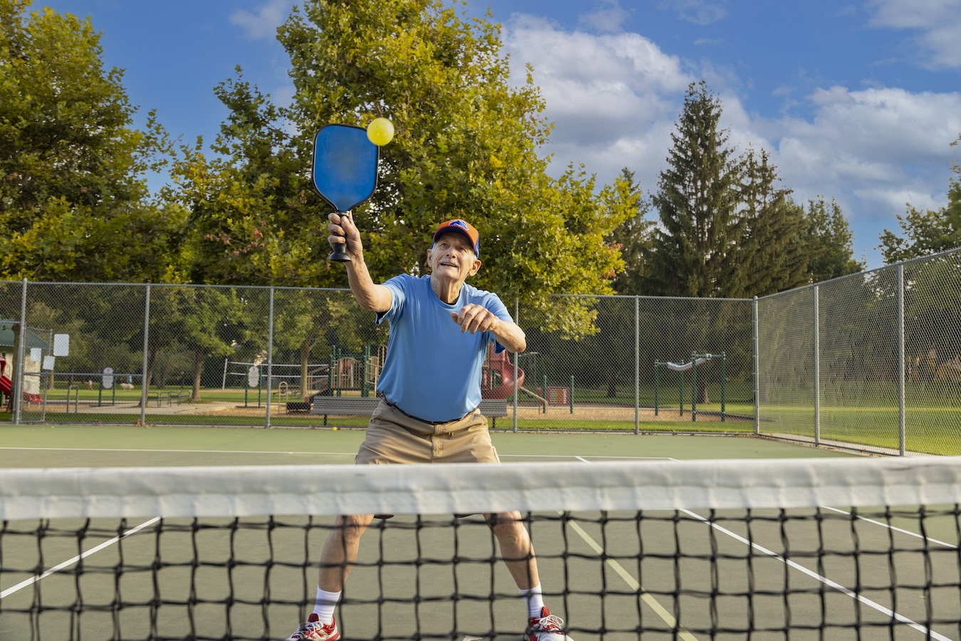 Wayne playing pickelball
