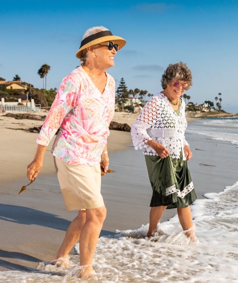 Two ladies at the beach