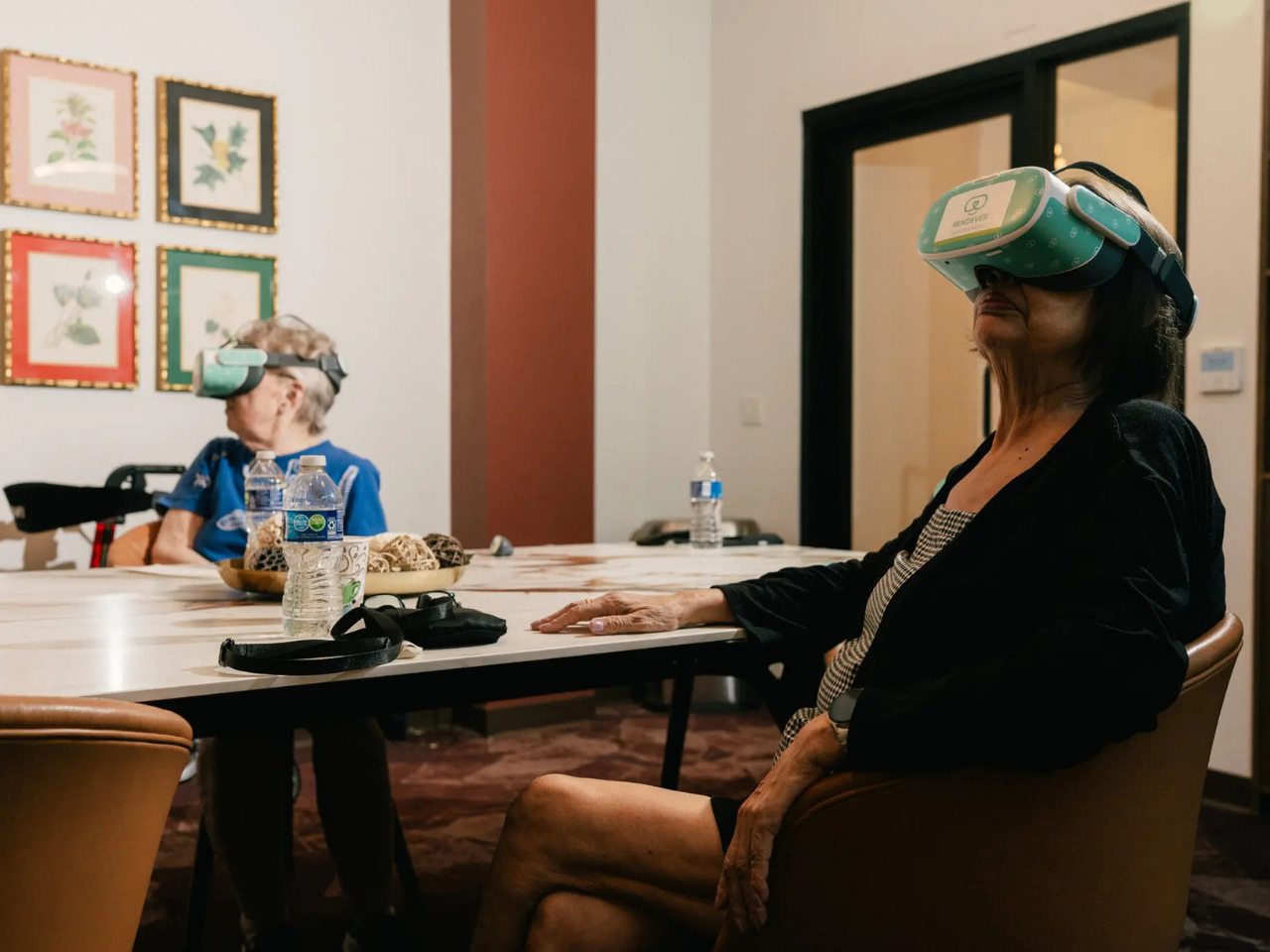 Residents at Castle Argyle use Rendever VR