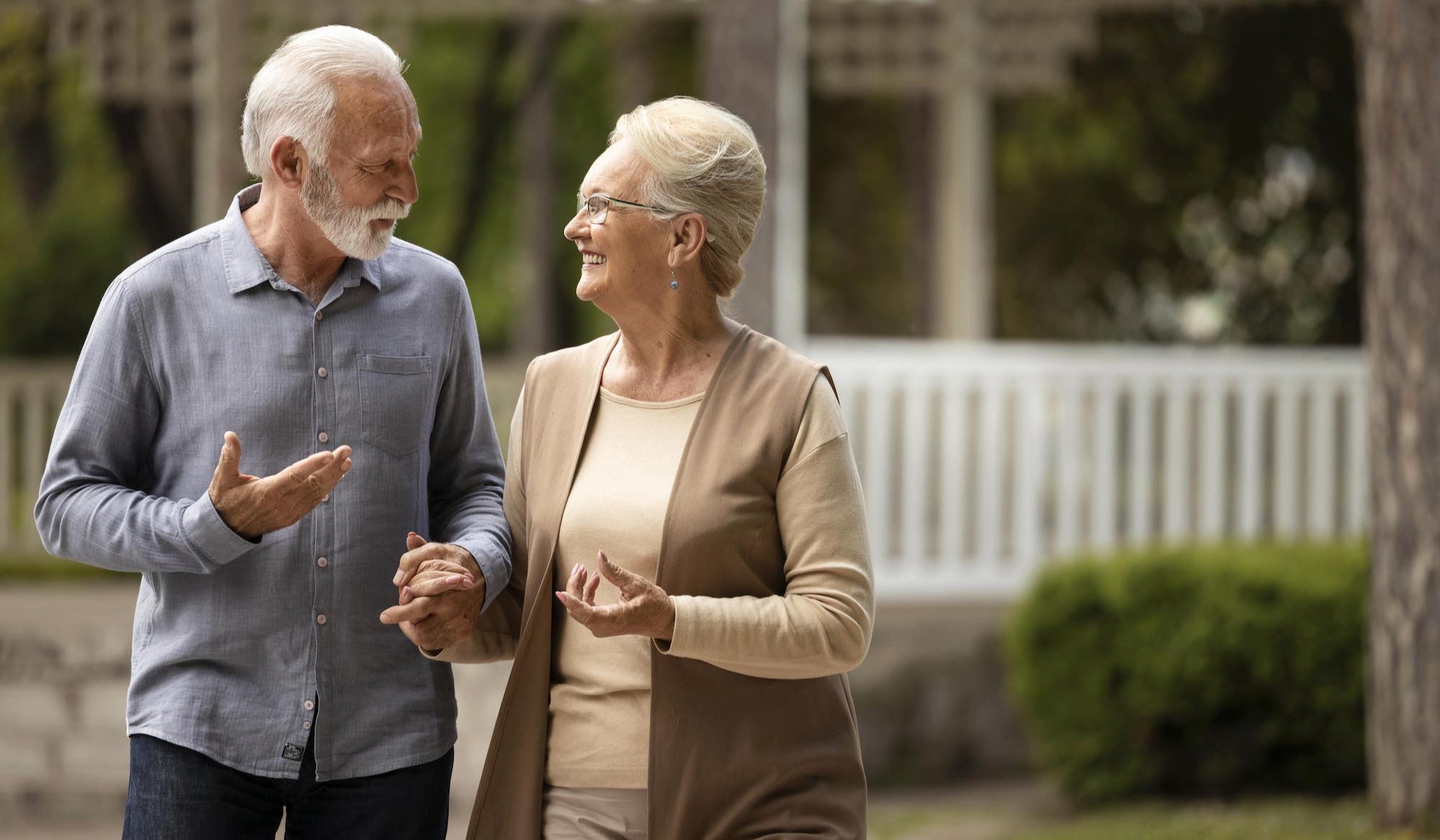 couple walking together